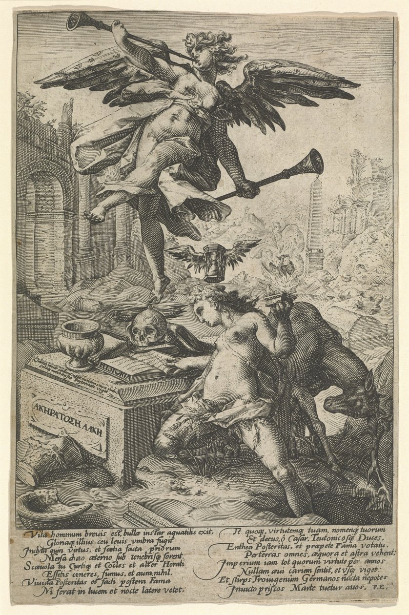Fame and History, after 1586 by (after) Dutch School