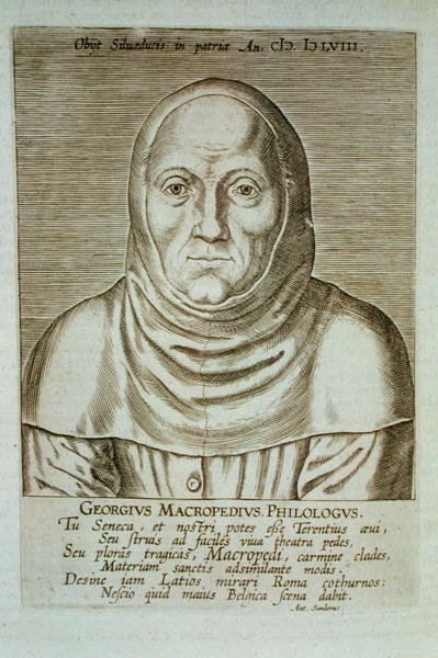 Georgius Macropedius Philologus by (after) Dutch School