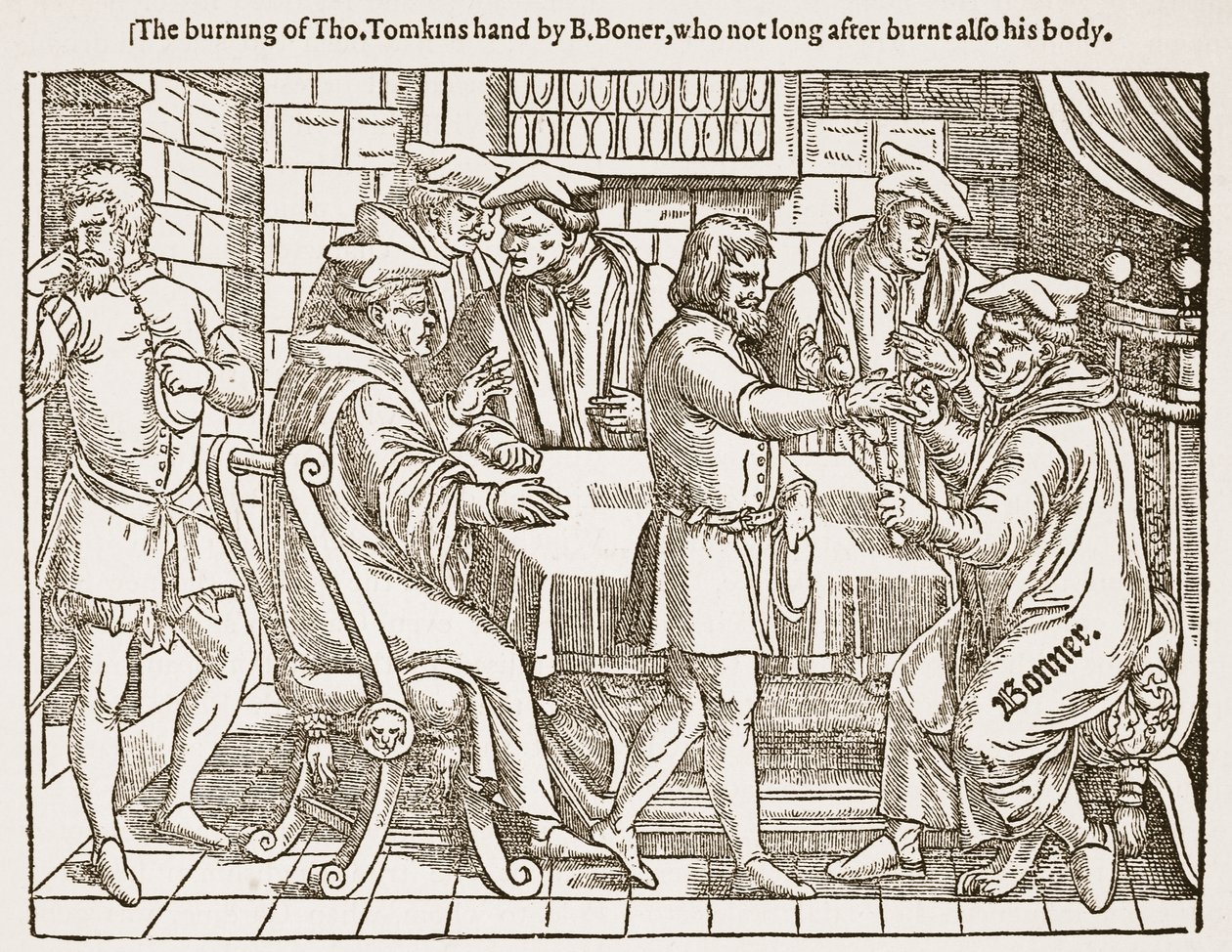 The burning of Tho. Tomkins