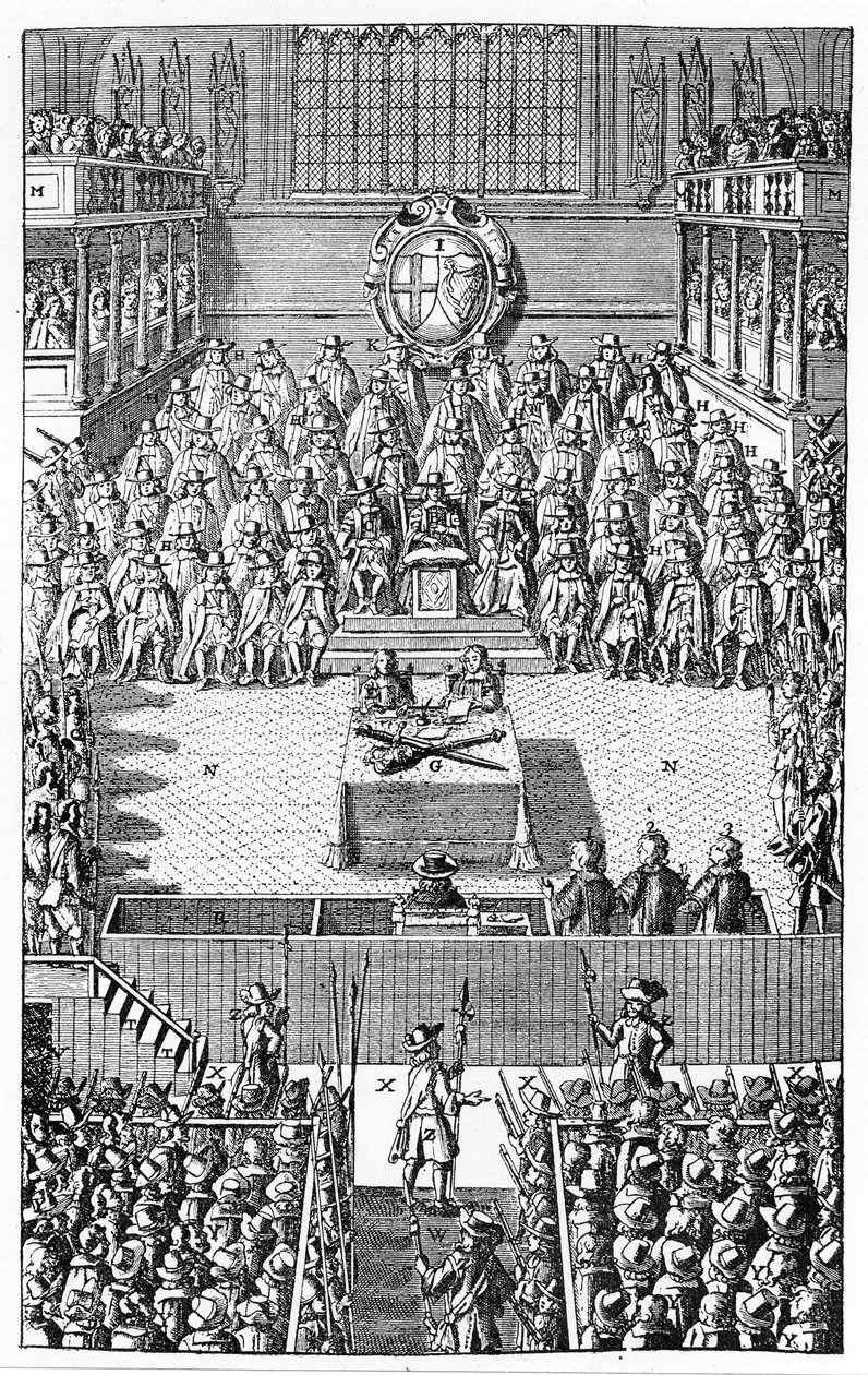 Trial of Charles I, January 1649 by (after) English School