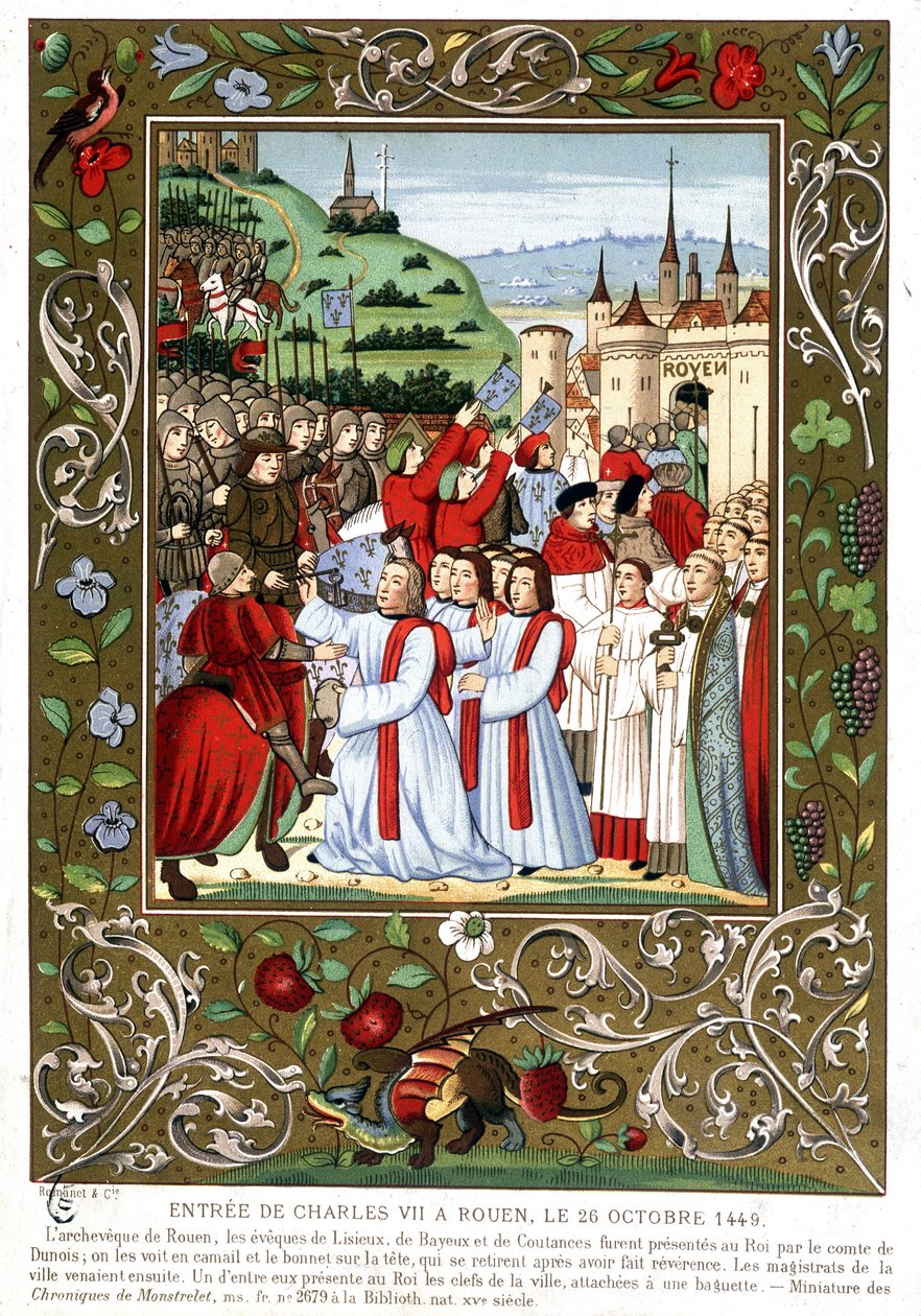 Entrance of Charles VII in Rouen, October 26 by (after) French School