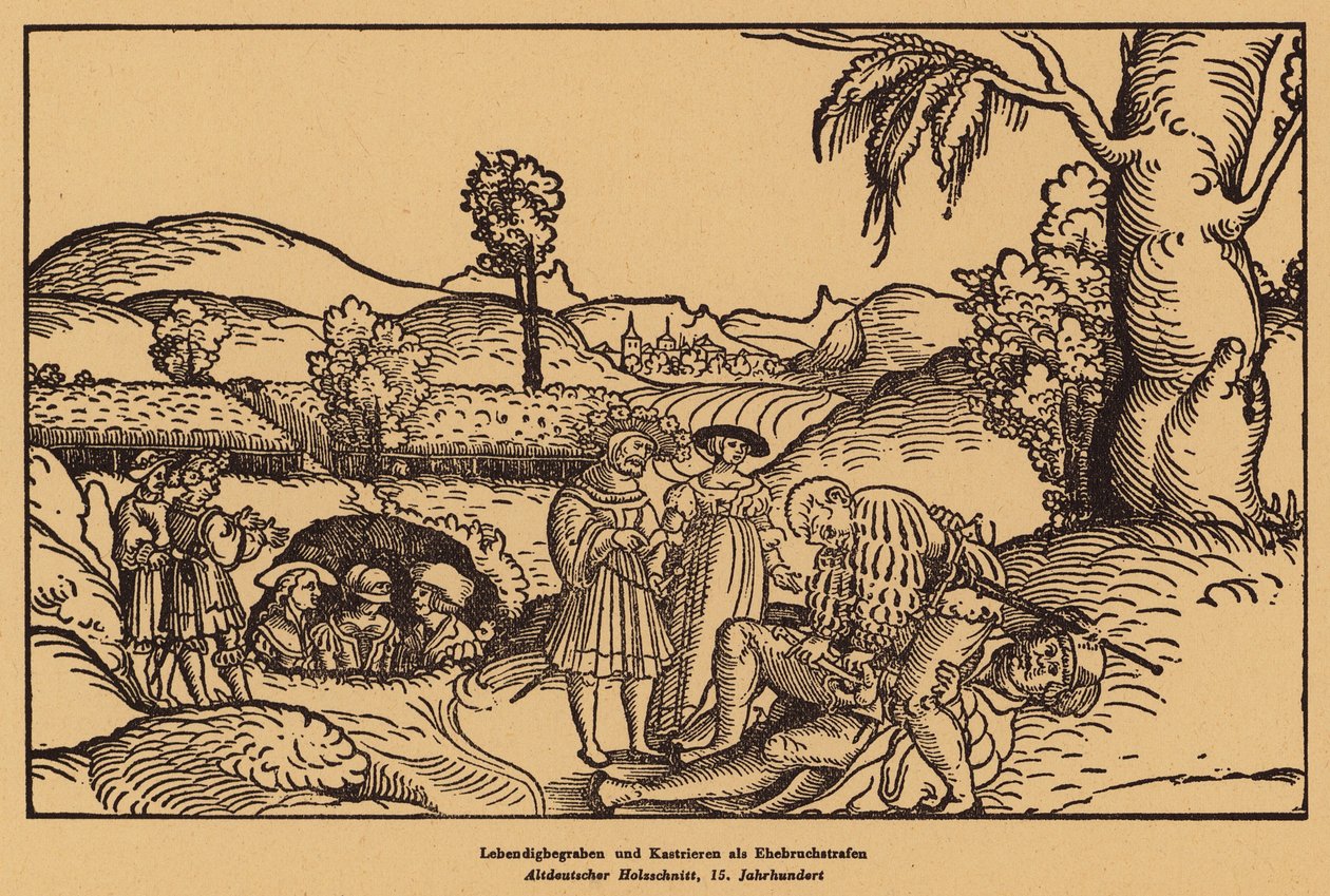 Buried Alive and Castration: Punishments for Adultery by (after) German School