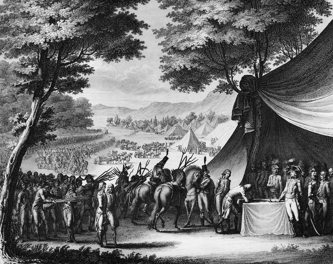 War of the French Revolution and anti-revolutionary movements: War of Vendee. Capitulation of the Vendee on February 17 by (after) Girardet