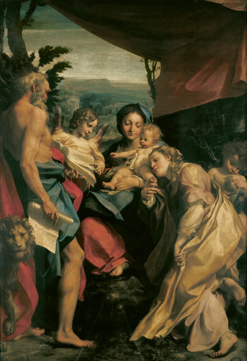 Madonna with St Jerome (The Day) by (c.1489 1534) Correggio