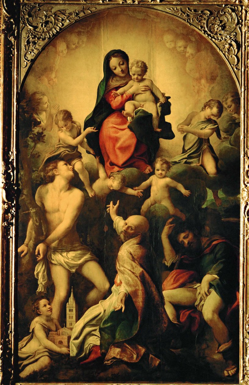 The Madonna of Saint Sebastian by (c.1489 1534) Correggio