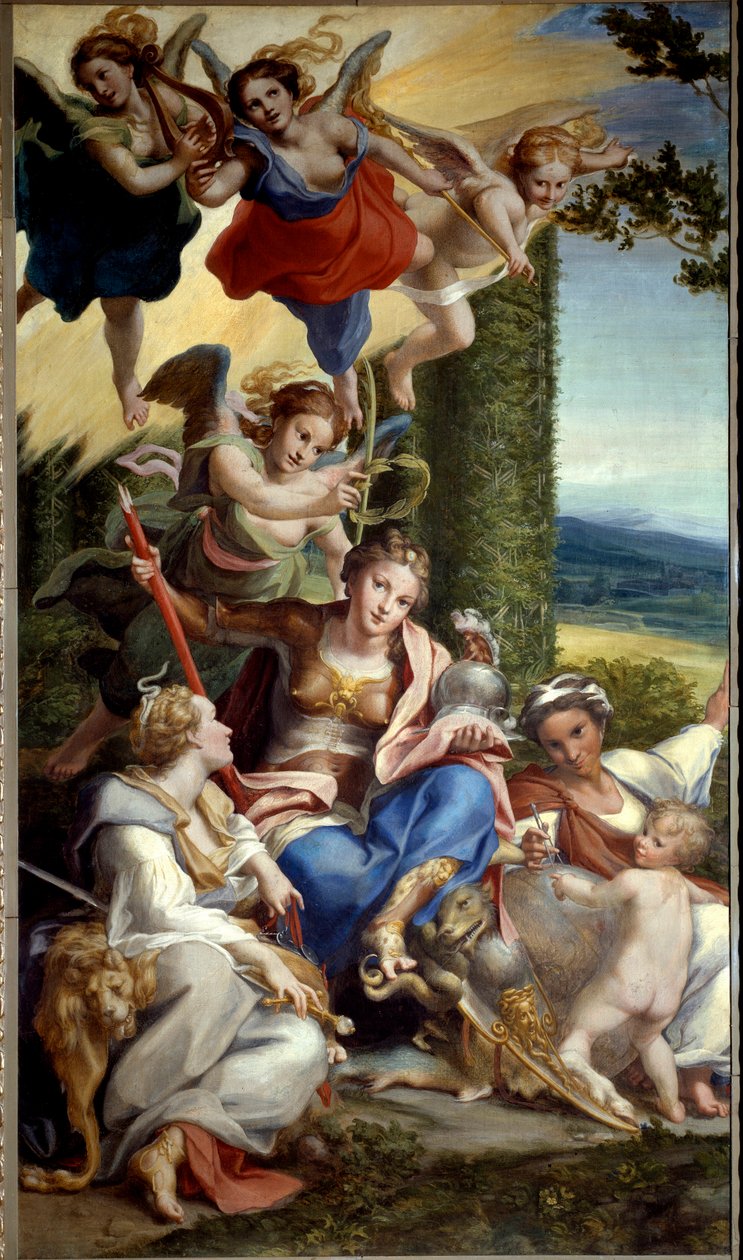 Allegory of Virtue by (c.1489 1534) Correggio