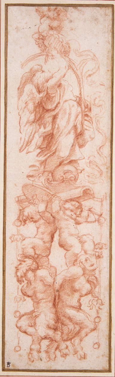 Grotesque decoration for the rib of a vault by (c.1489 1534) Correggio