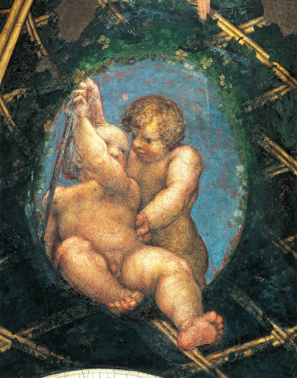 Ovate with cherubs (detail) by (c.1489 1534) Correggio