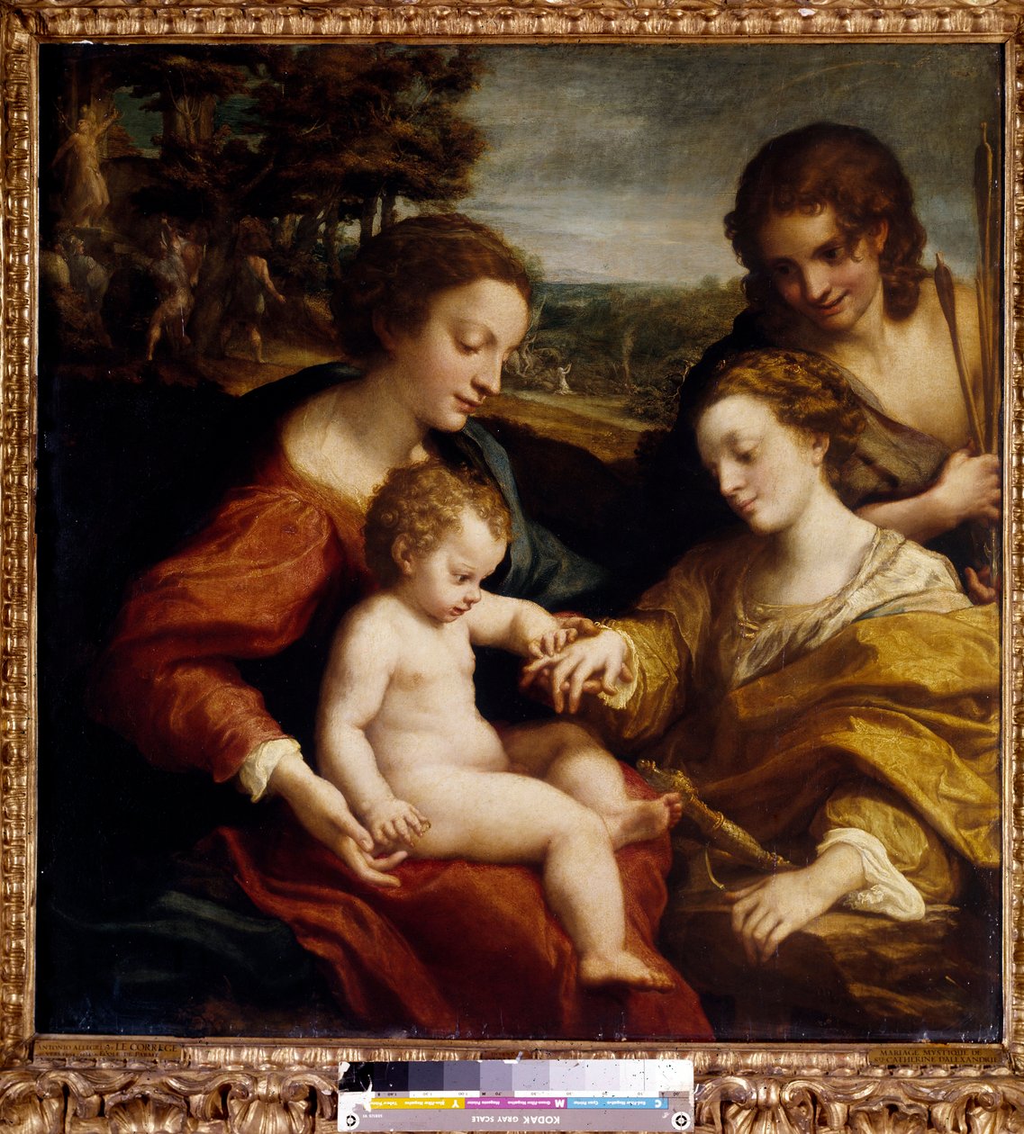 The Mystical Marriage of Saint Catherine of Alexandria with Saint Sebastian by (c.1489 1534) Correggio