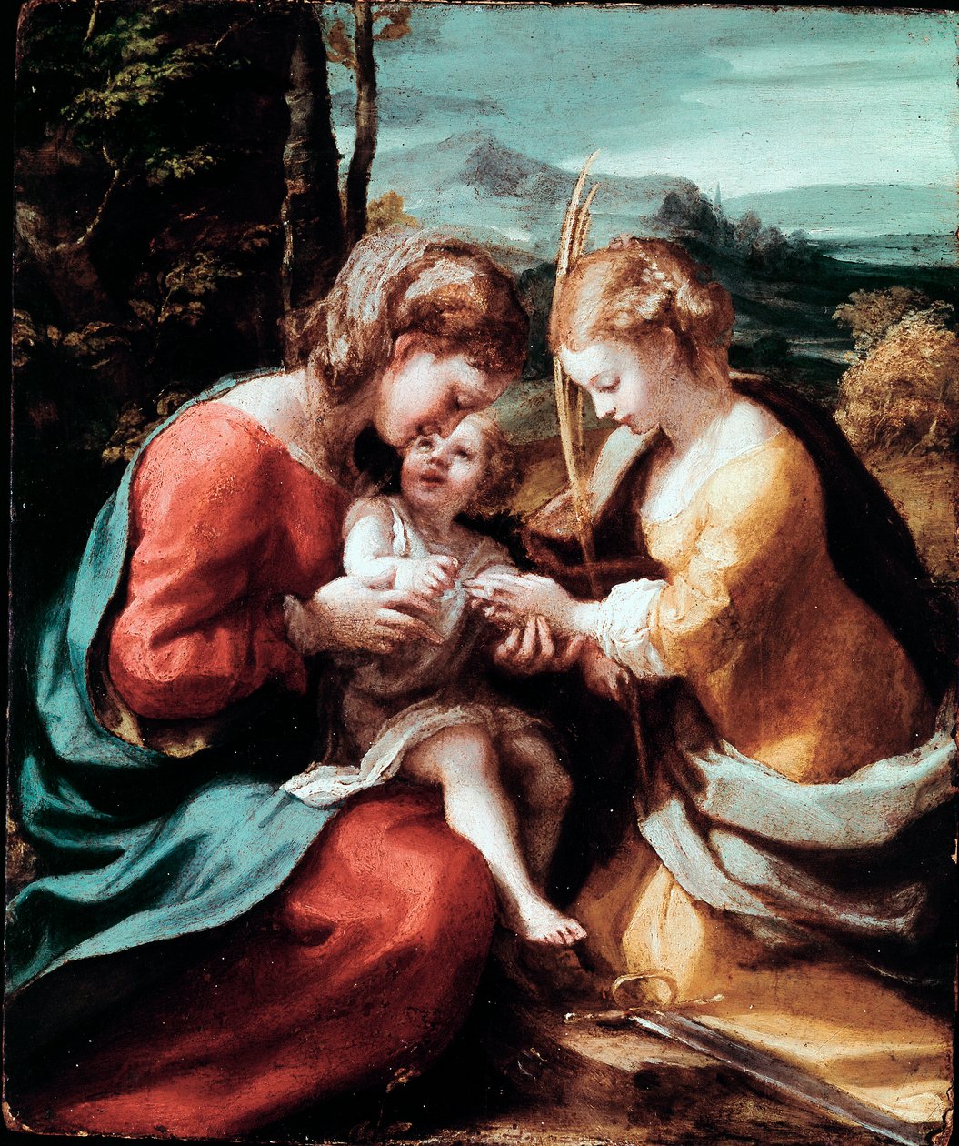 The Mystical Marriage of St. Catherine of Alexandria by (c.1489 1534) Correggio