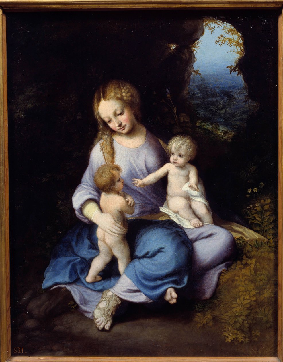 The Virgin, Jesus and Saint John Child by (c.1489 1534) Correggio