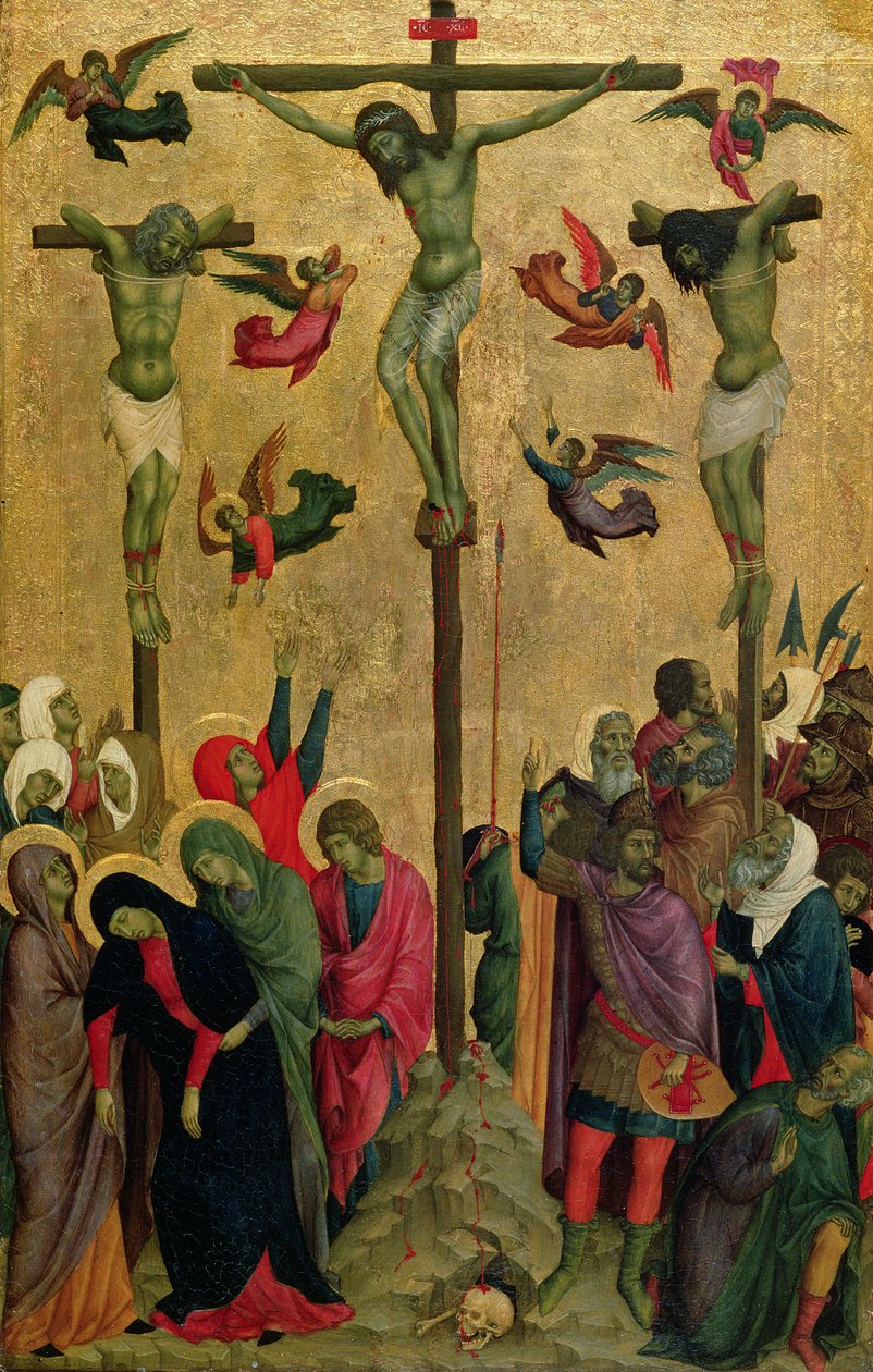 The Crucifixion, c.1315-30 by (school of) Duccio di Buoninsegna