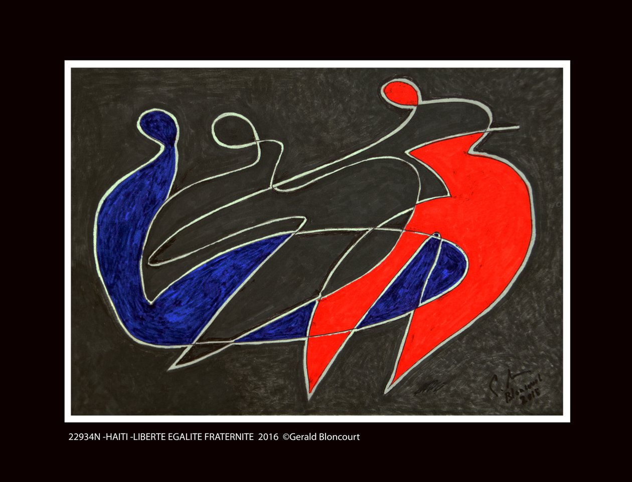 Haiti - Liberty Equality Fraternity 2016 by Unknown