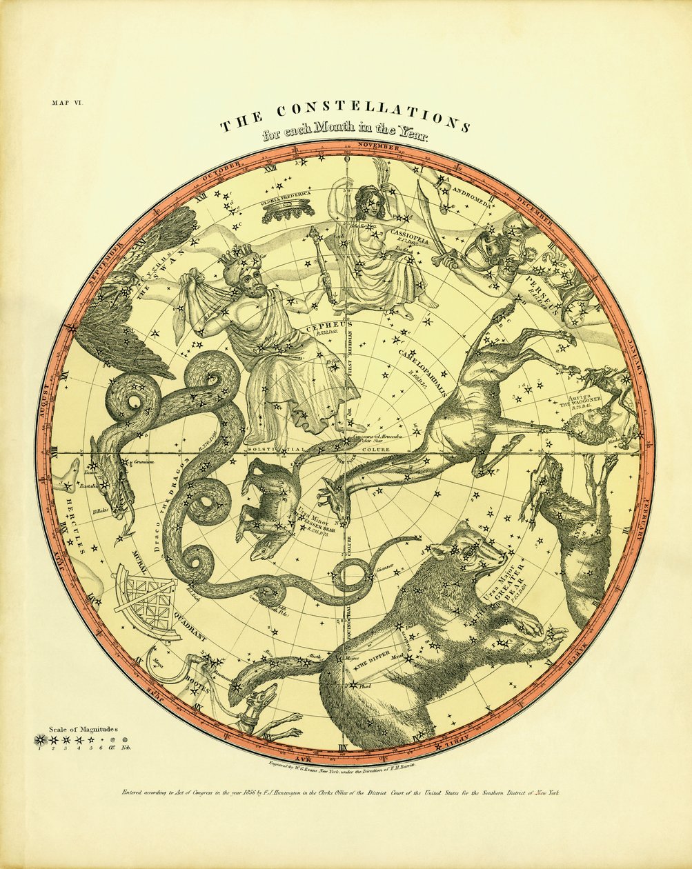 Chart of the Constellations by Unknown