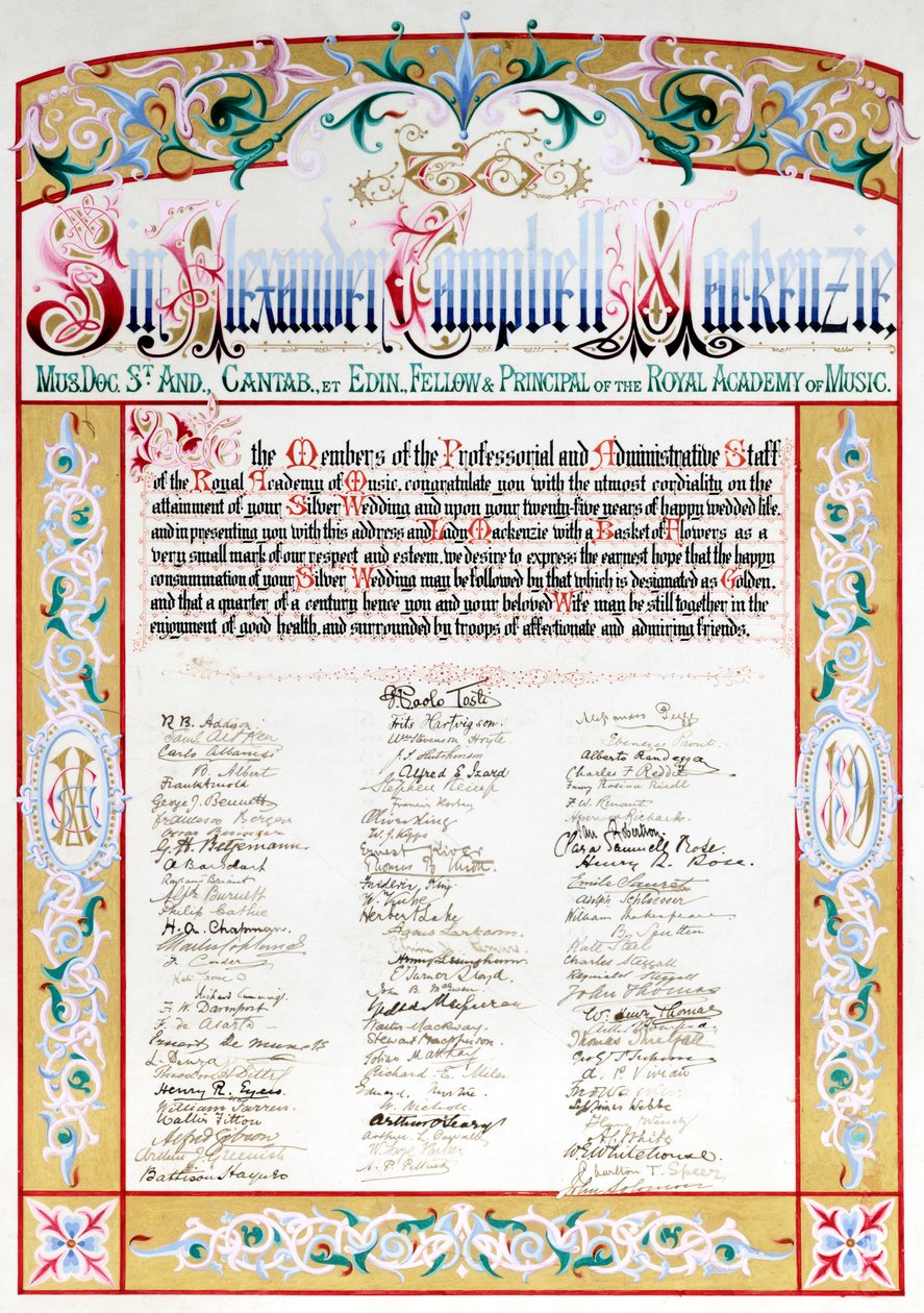 Citation and Address to Sir Alexander Mackenzie by Unknown