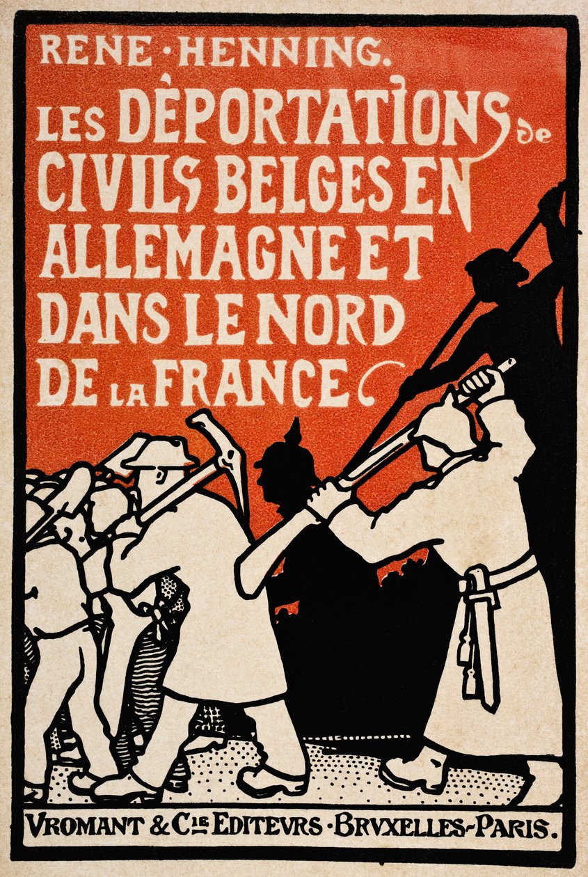 Cover of Les Deportations de Civils Belges en Allemagne et Dans le Nord de la France by Rene Henning, published by Vromant et Cie, Brussels-Paris, 1919 by Unknown