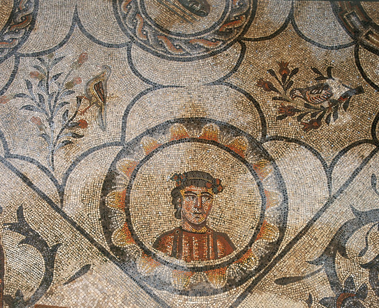 Detail of Floor of the Early Christian Basilica of Aquileia, Udine by Unknown