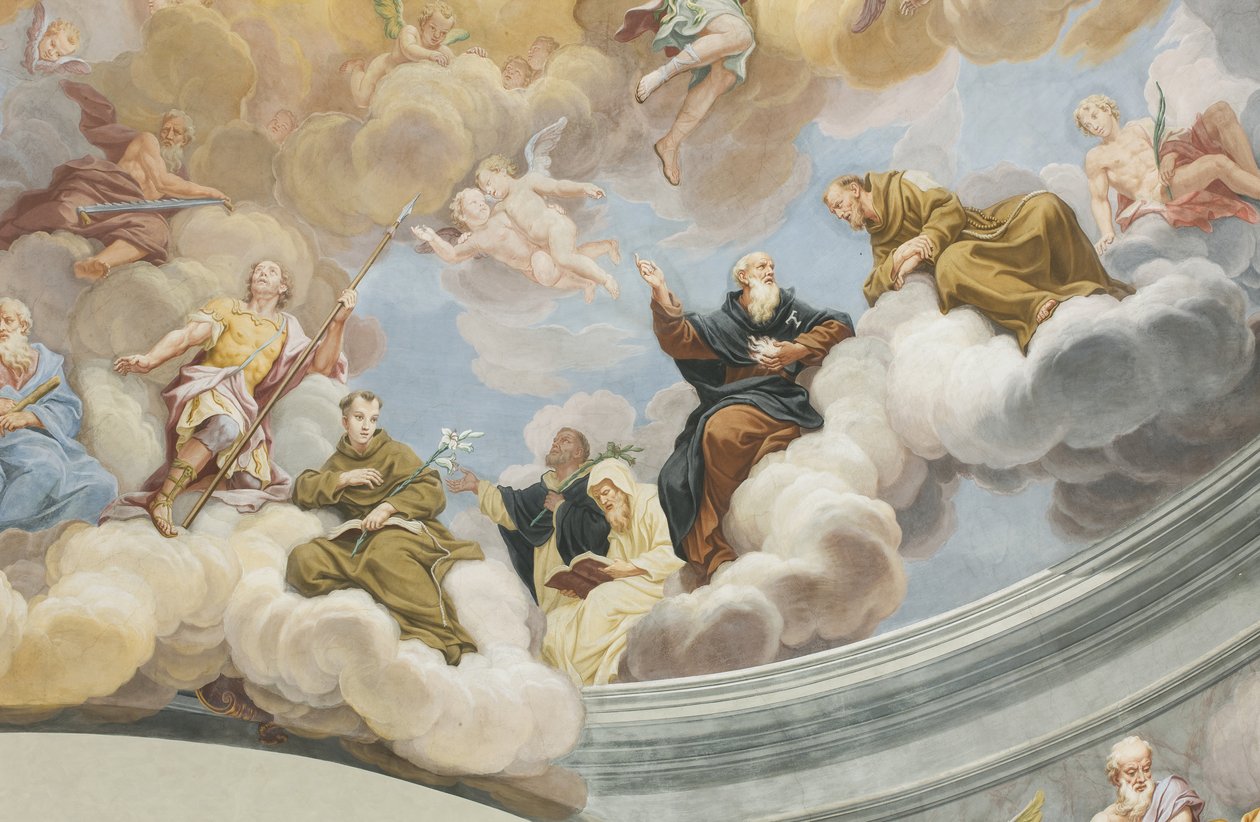Detail of the Cupola, Church of Saint Abbondio, Mezzegra, Como, Lombardy, Italy by Unknown