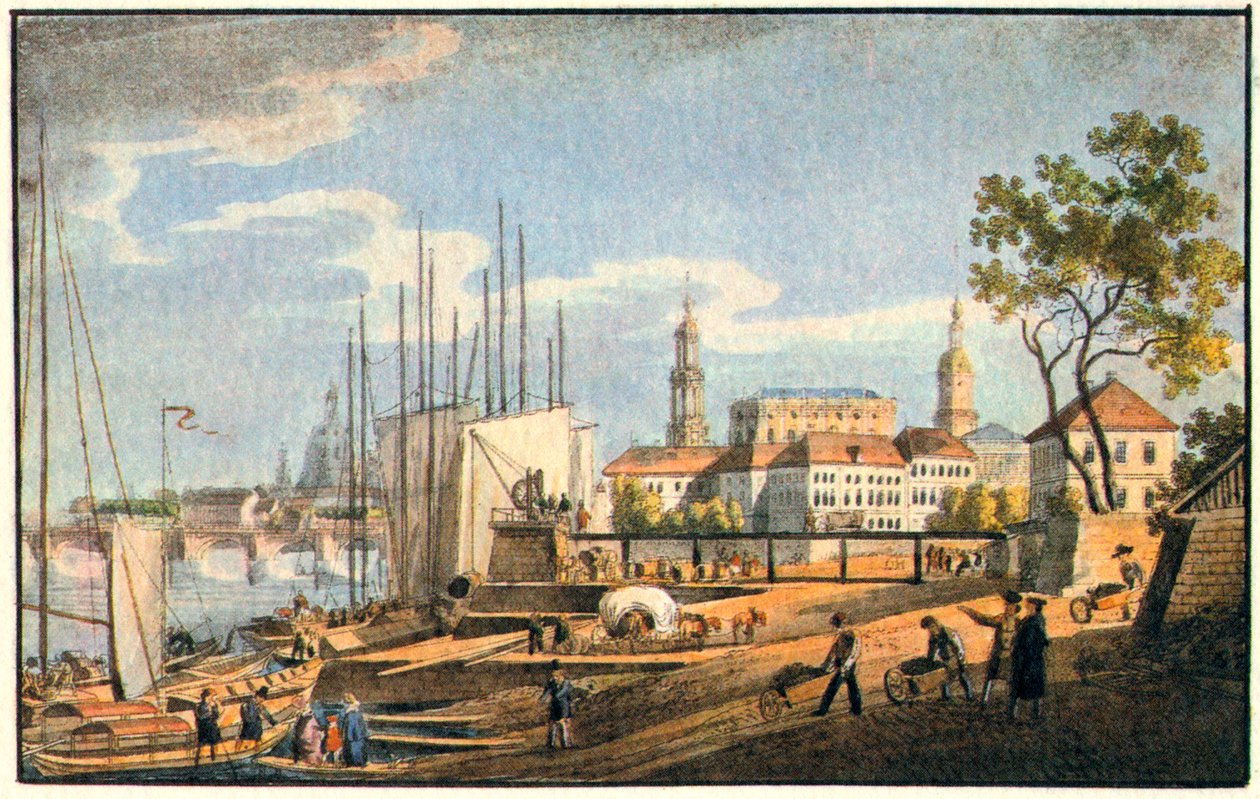 Dresden at twilight by Unknown
