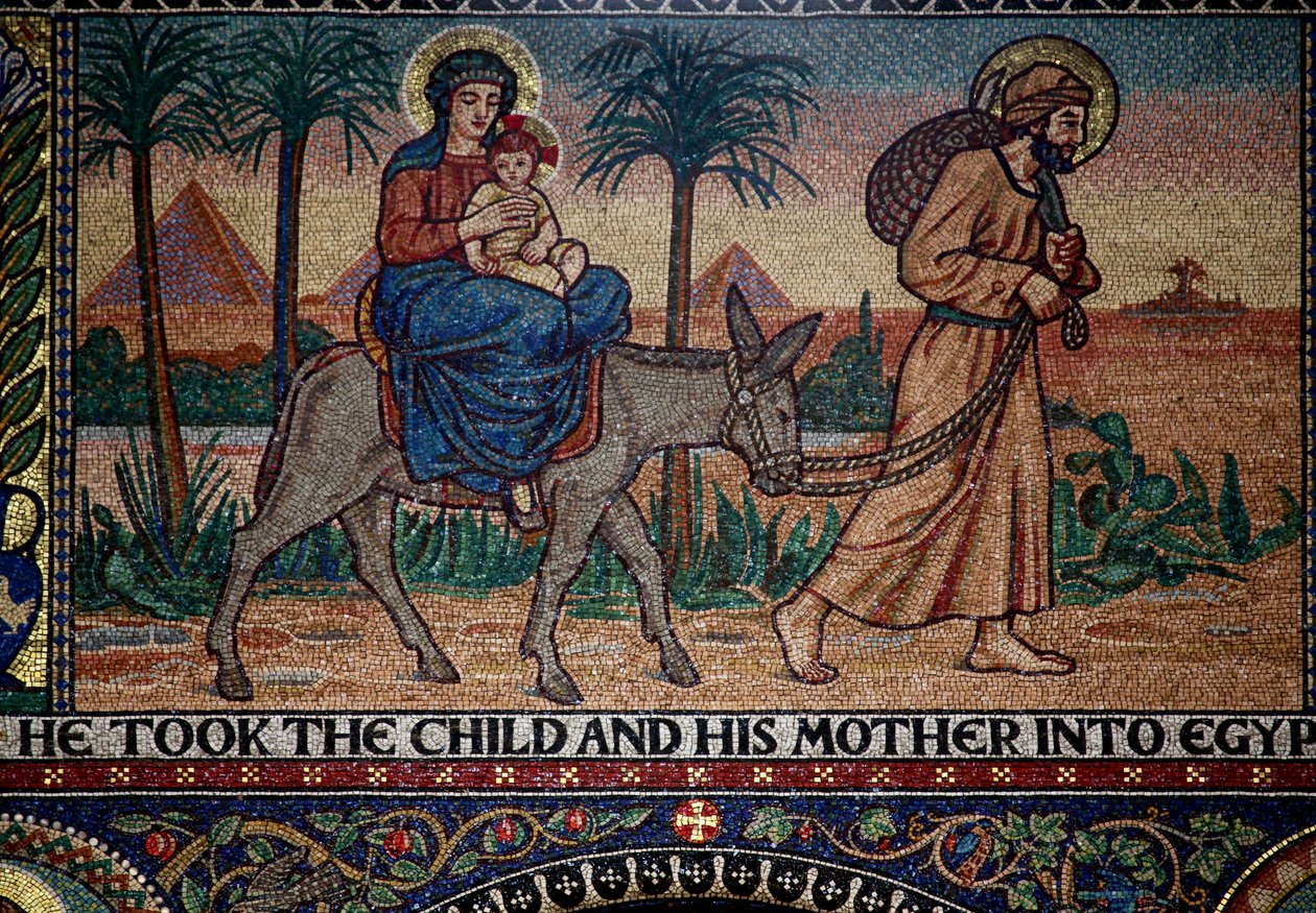 Mosaics, Church of the Sacred Heart and St Catherine, Droitwich, by Frank Peacock and Gabriel Pippet, 1920s by Unknown