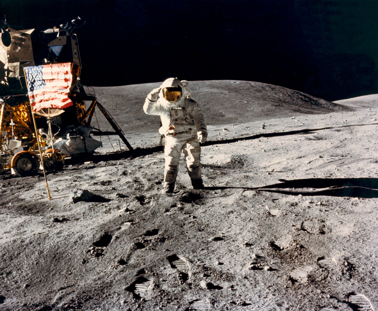 Lunar Flag Salute by Unknown