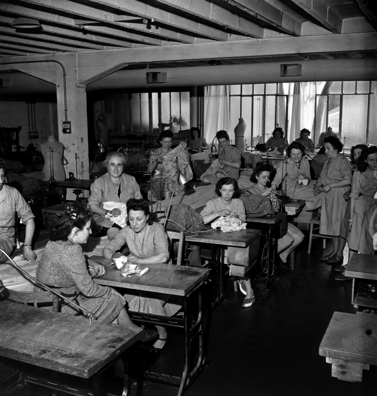 Making of Clothes With Plane Canvas, Paris, C. 1947 by Unknown