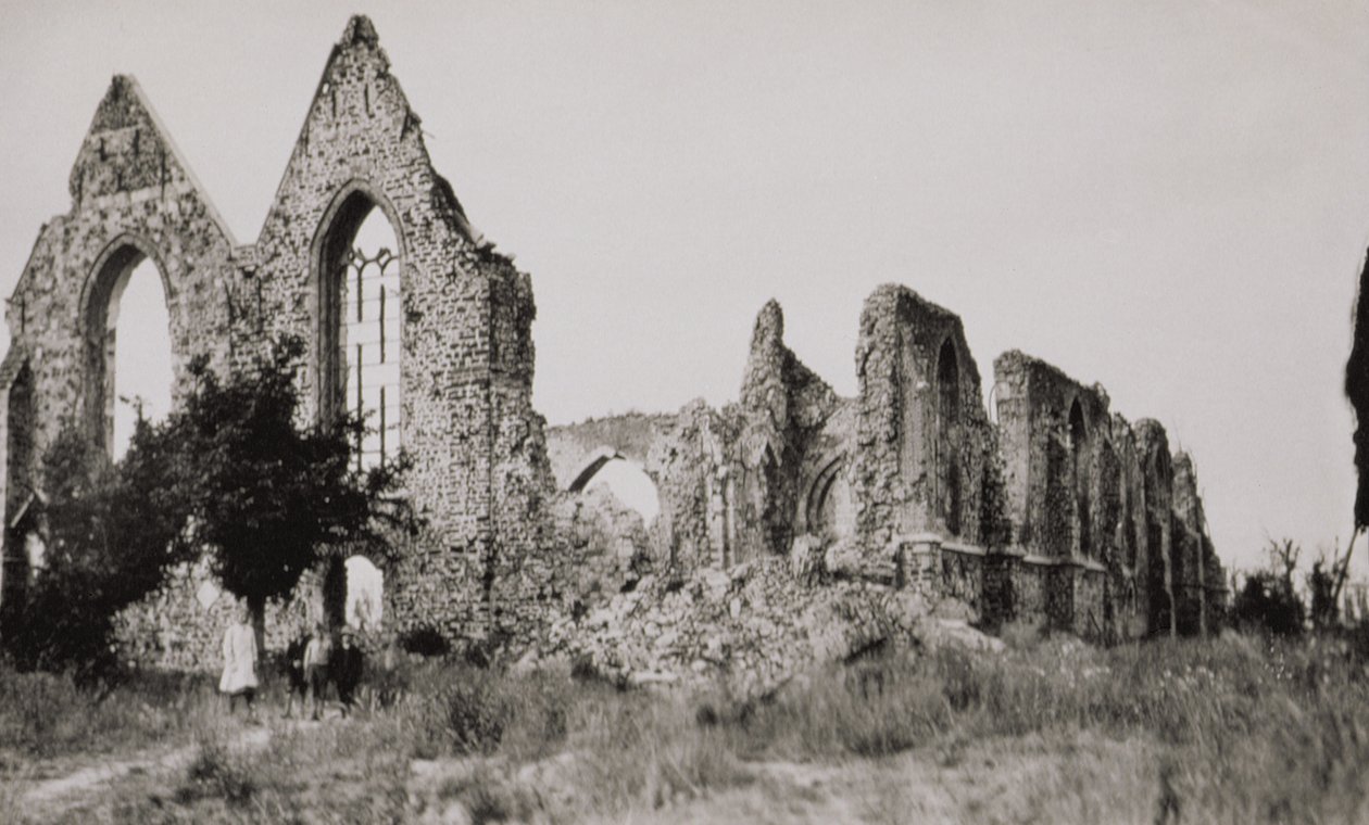 Church at Neuve Eglise, Belgium, Destroyed During World War One, 1919 by American Photographer