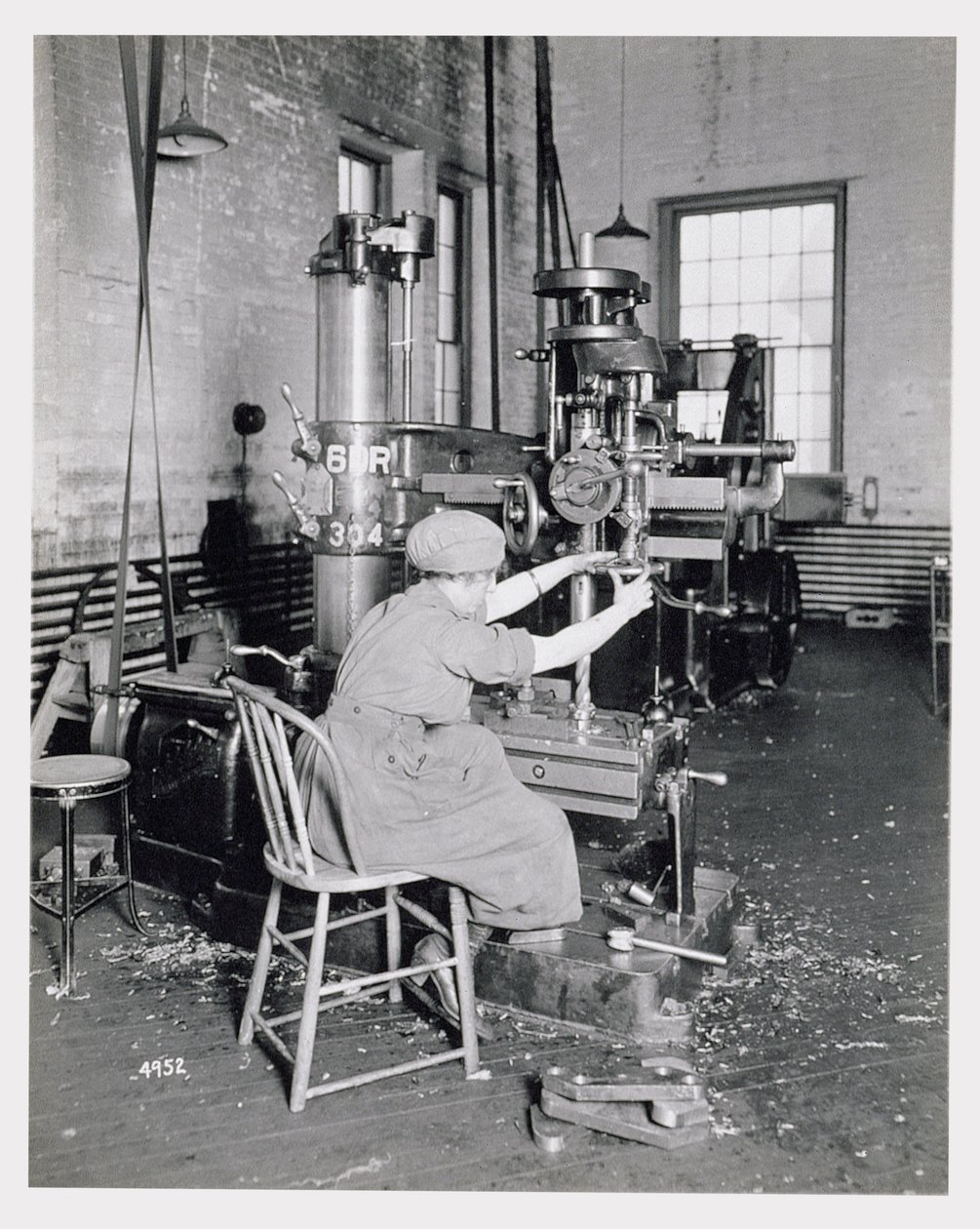 Female Worker in a Factory During World War One by American Photographer