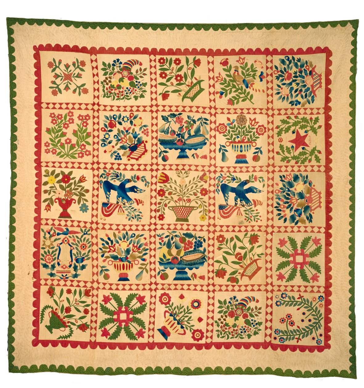 Baltimore Album Quilt by American School
