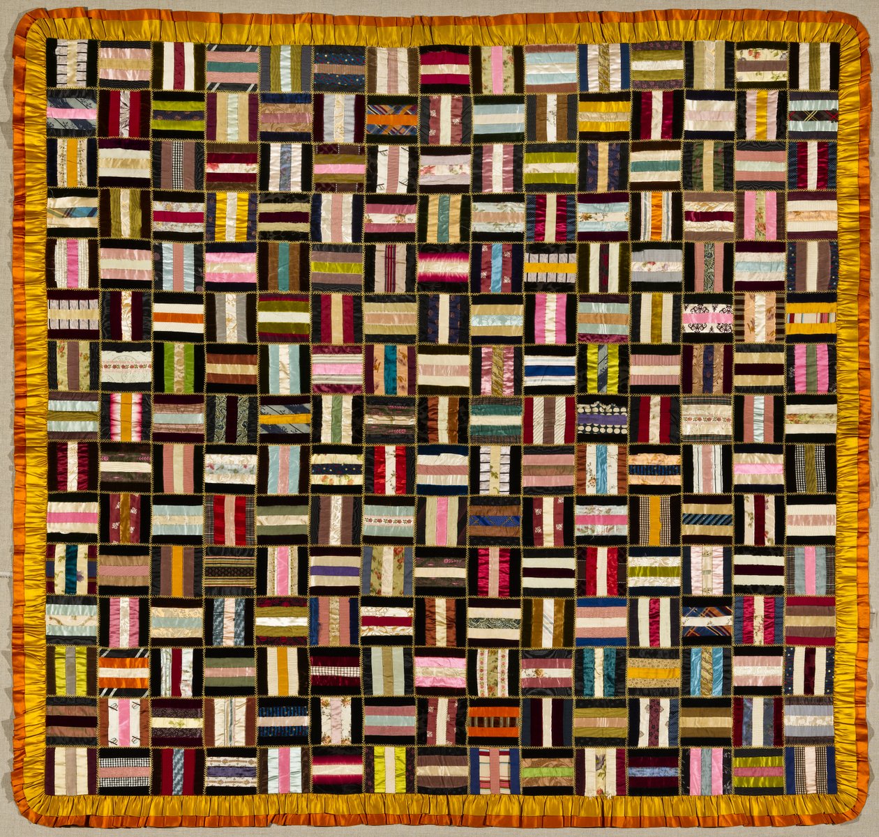 Bars Quilt, c.1880 by American School