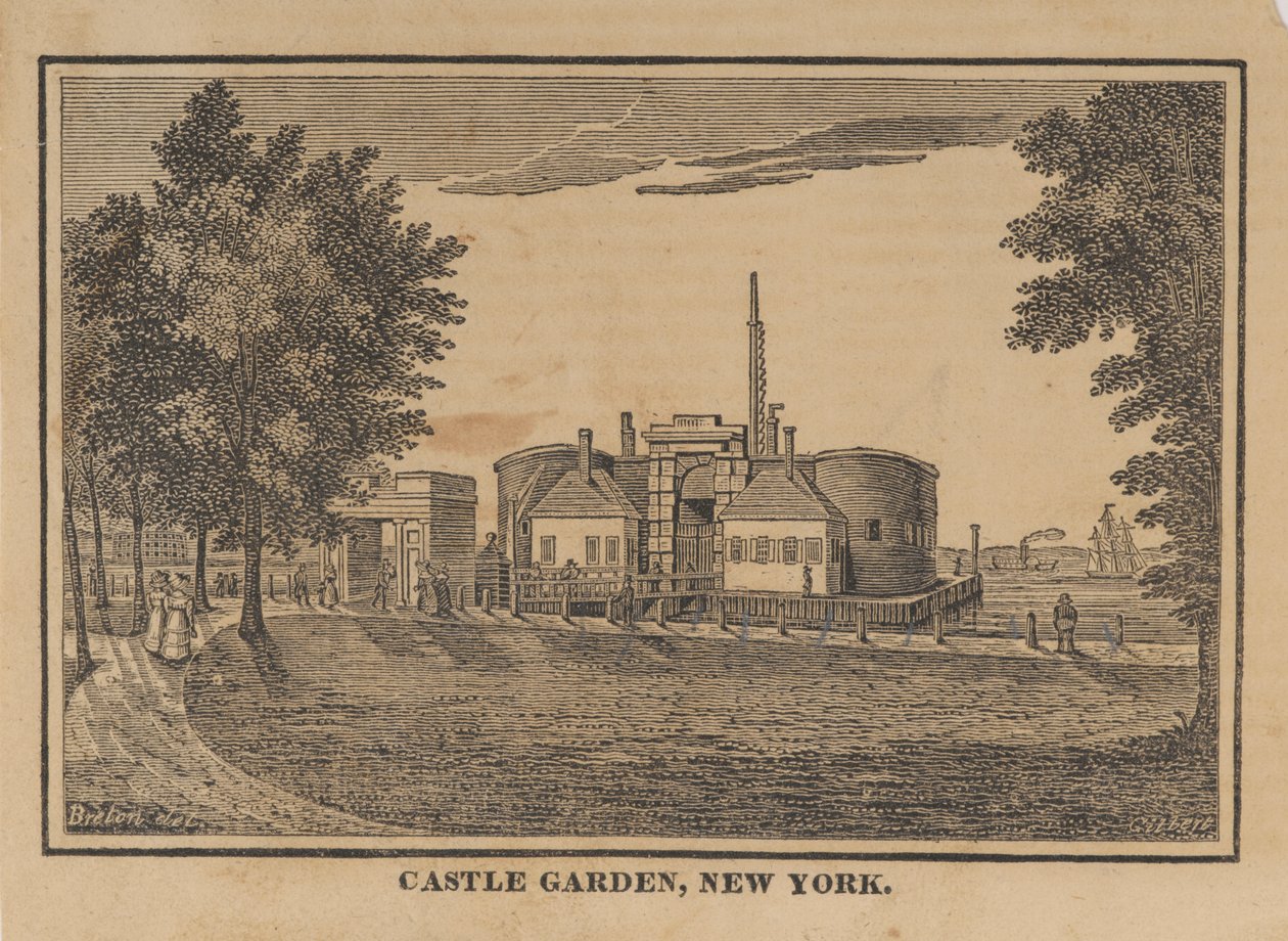 Castle Garden, New York by American School