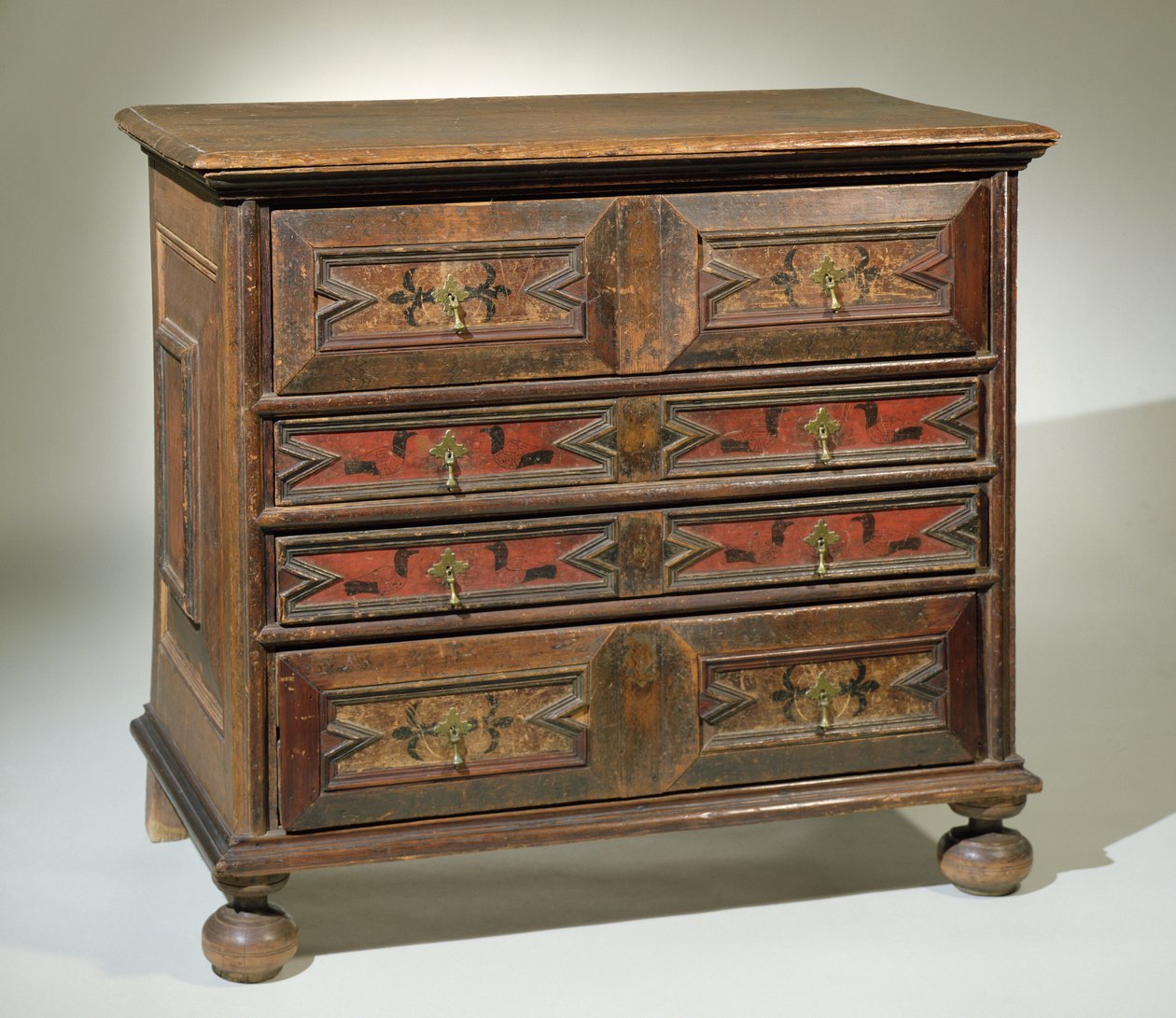 Chest of Drawers, Massachusetts, 1680-1700 by American School