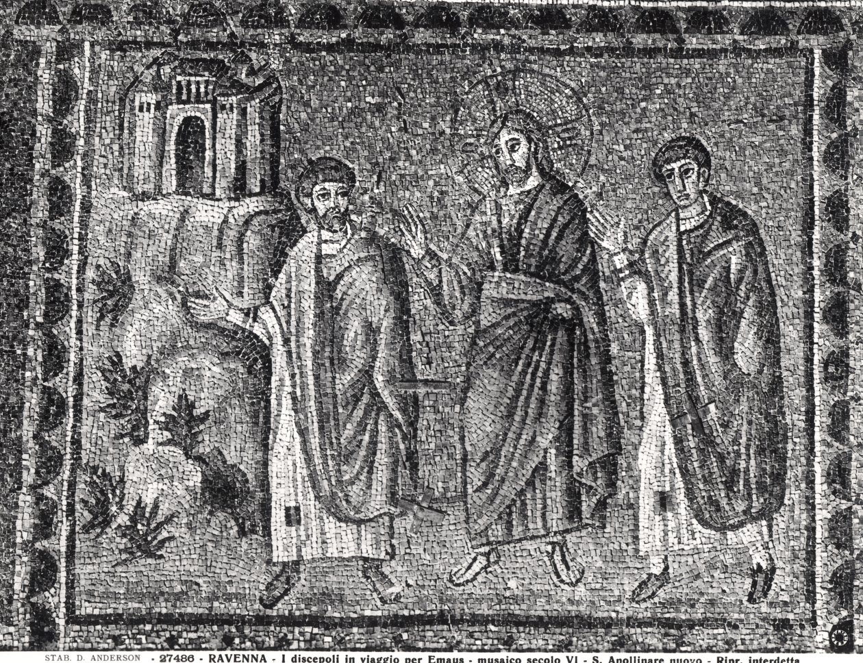 Christ on the Road to Emmaus by Byzantine School