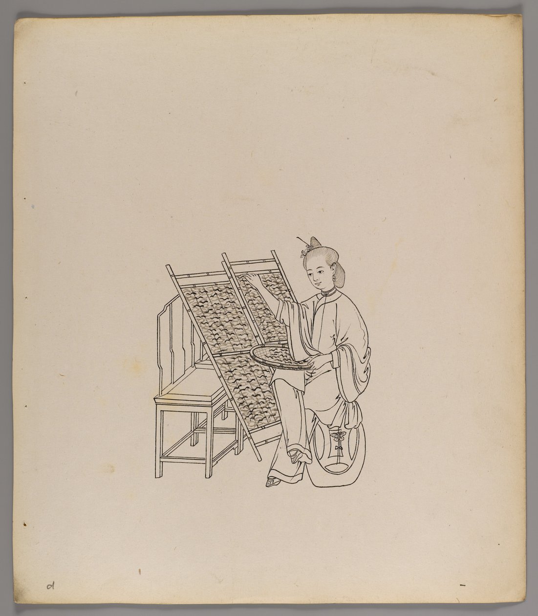 Album of separate leaves: Silk Cultivation and Production by Chinese School