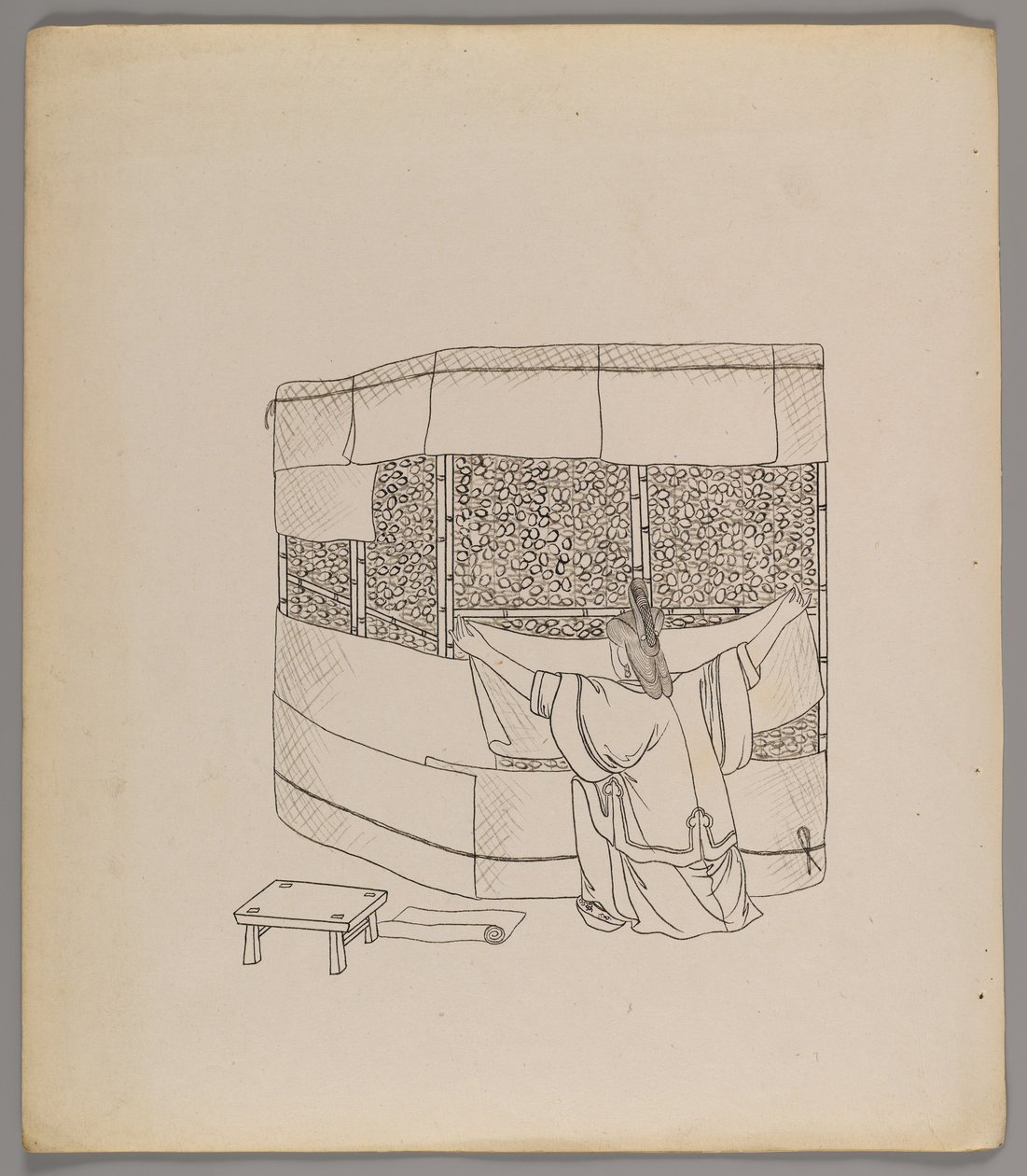 Album of separate leaves: Silk Cultivation and Production by Chinese School
