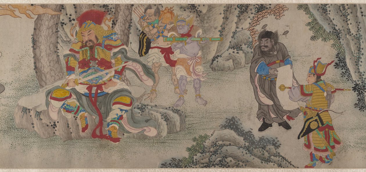 Searching the Mountains for Demons, Handscroll by Chinese School