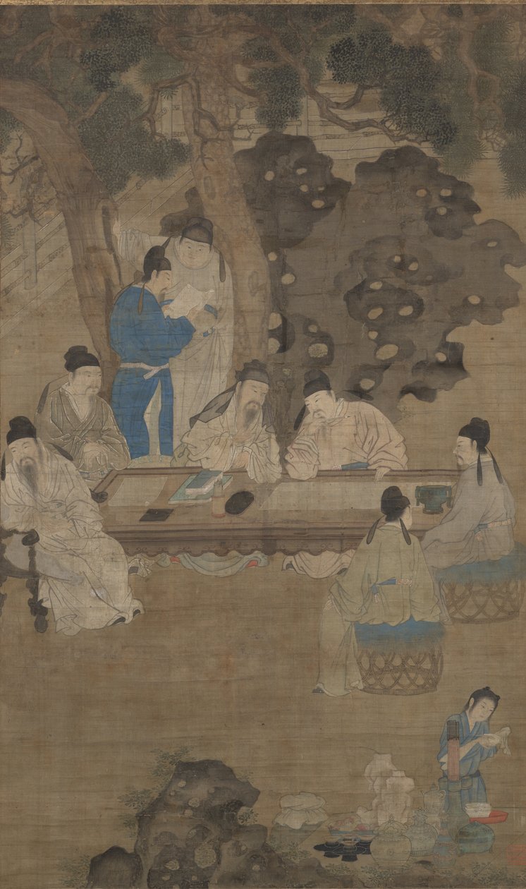 The Eighteen Scholars of Tang, 17th century by Chinese School