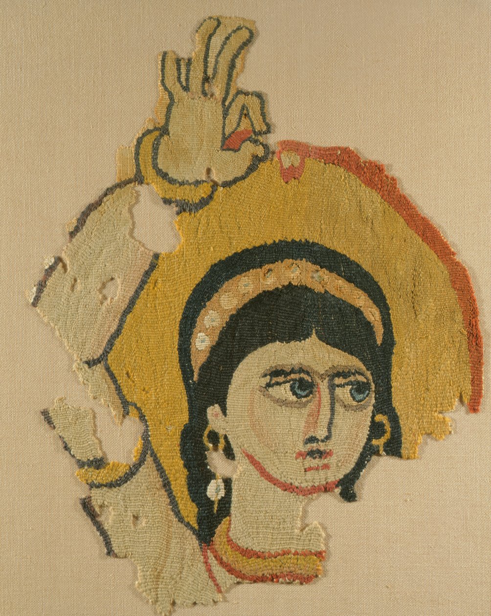 Head of a Dancer, Tapestry by Coptic