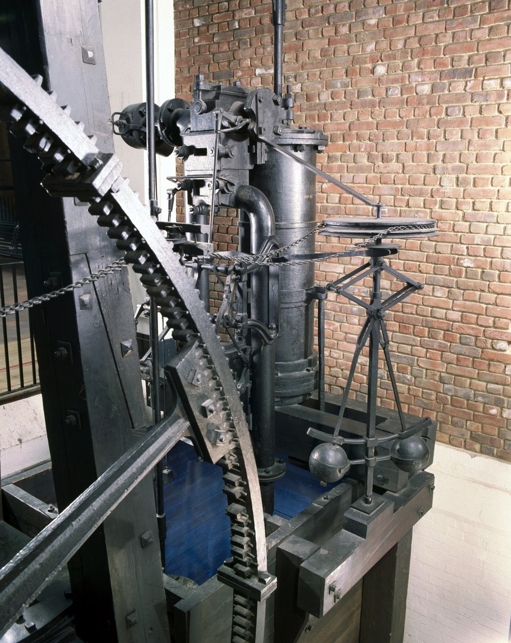 Boulton and Watts rotative engine, 1788 by English School