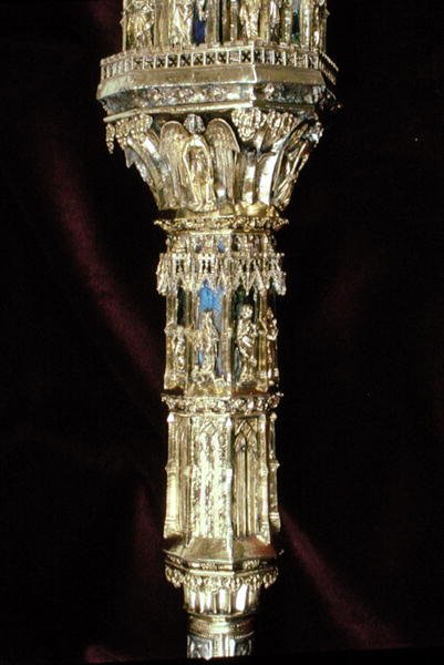 Capital of the Crozier of William of Wykeham (c.1320-1404) (detail) by English School