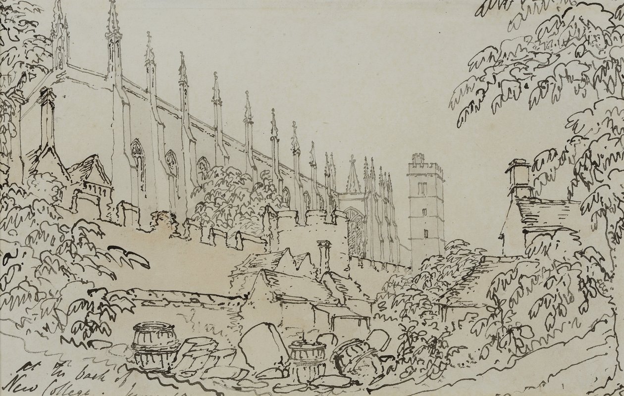 New College, c.1790 by English School