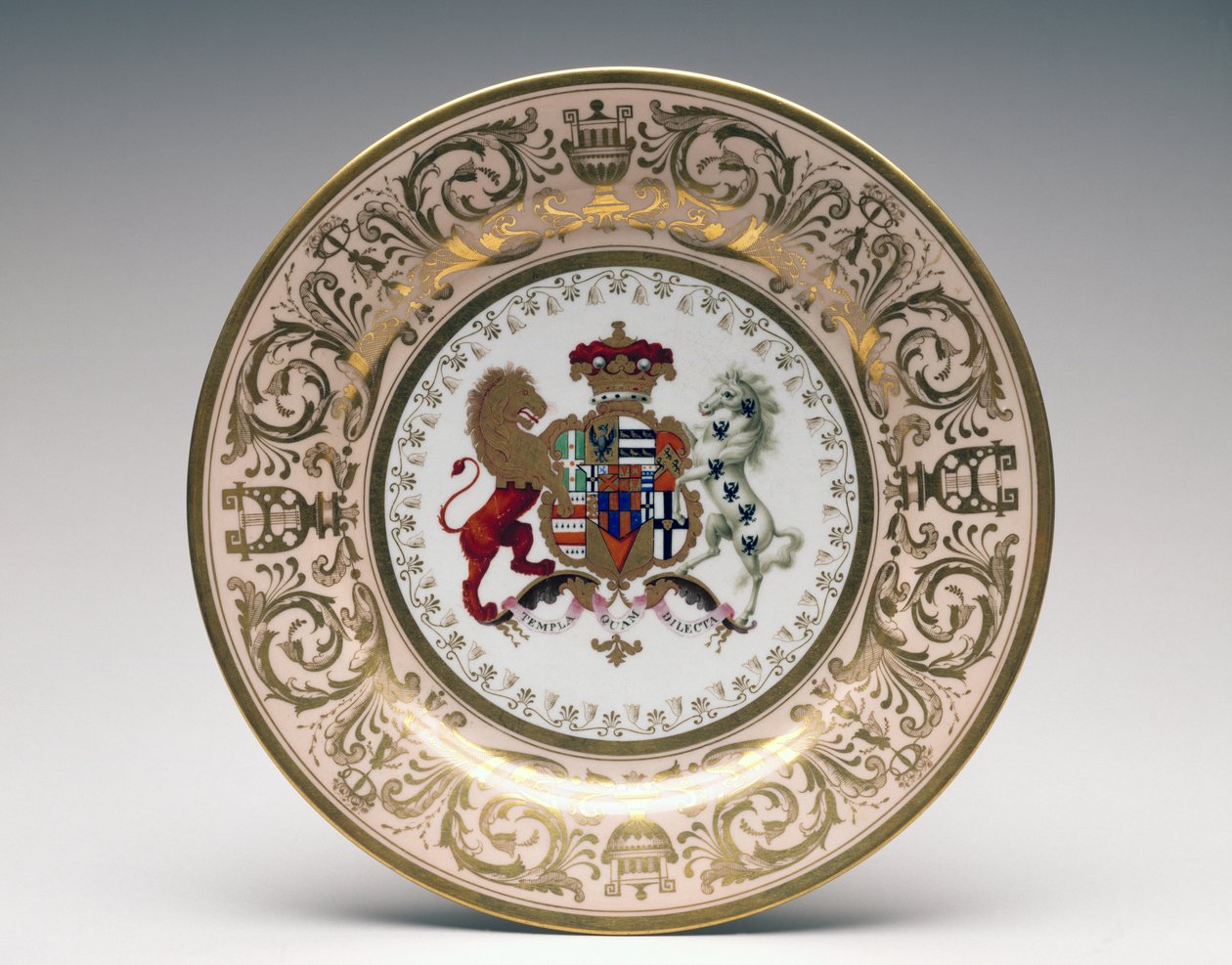 Plate from the Stowe Service, Worcester Porcelain, manufactured by Flight, Barr and Barr, c.1813 by English School