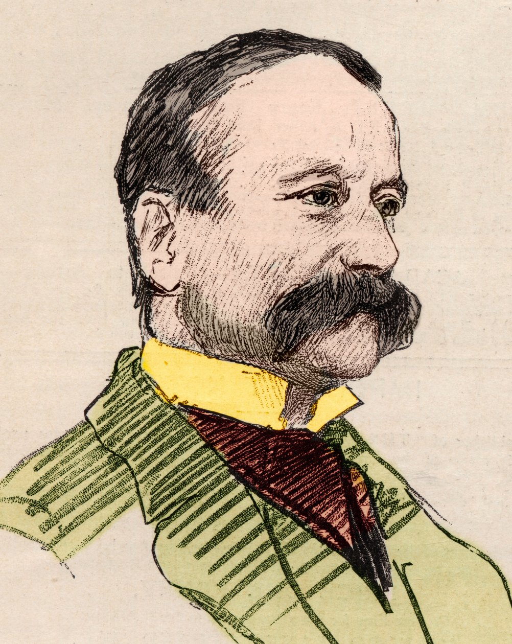 Portrait of Arrigo (Enrico) Boito (1842-1918), Italian poet, journalist, novelist and composer by English School
