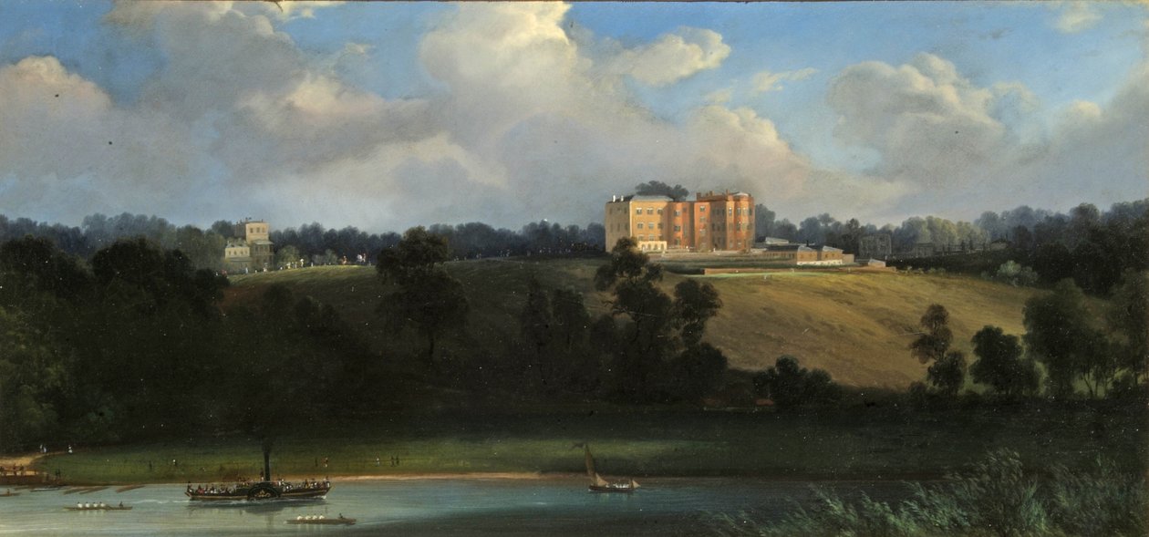 Richmond Hill from the River, Surrey by English School