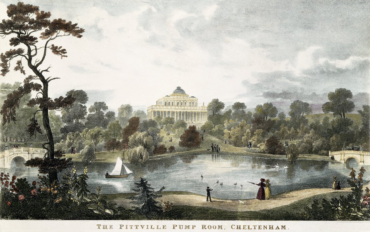 The Pittville Pump Room, Cheltenham, c.1835 by English School