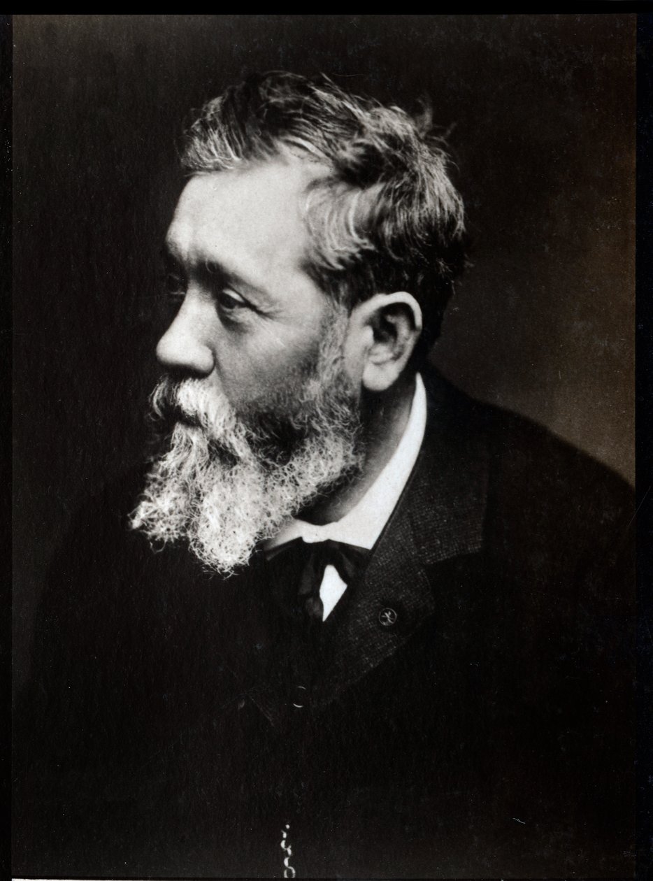 Portrait of Antoine Vollon, French painter by French Photographer