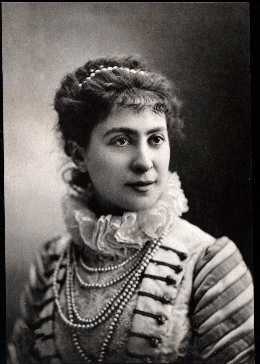 Portrait of Blanche Baretta Worms, French actress by French Photographer