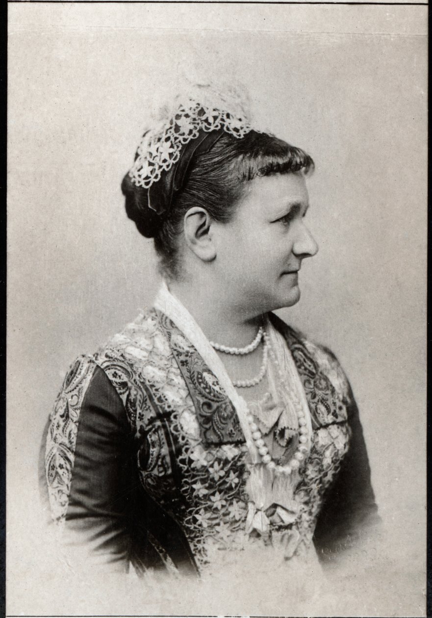 Portrait of Carola of Vasa, Queen of Saxony by French Photographer