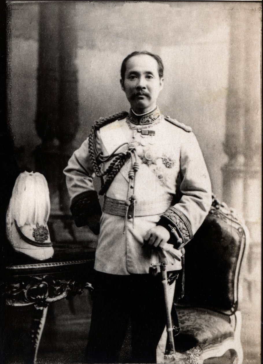 Portrait of Chulalongkorn (Rama V) (1853-1910), King of Siam (Thailand) by French Photographer