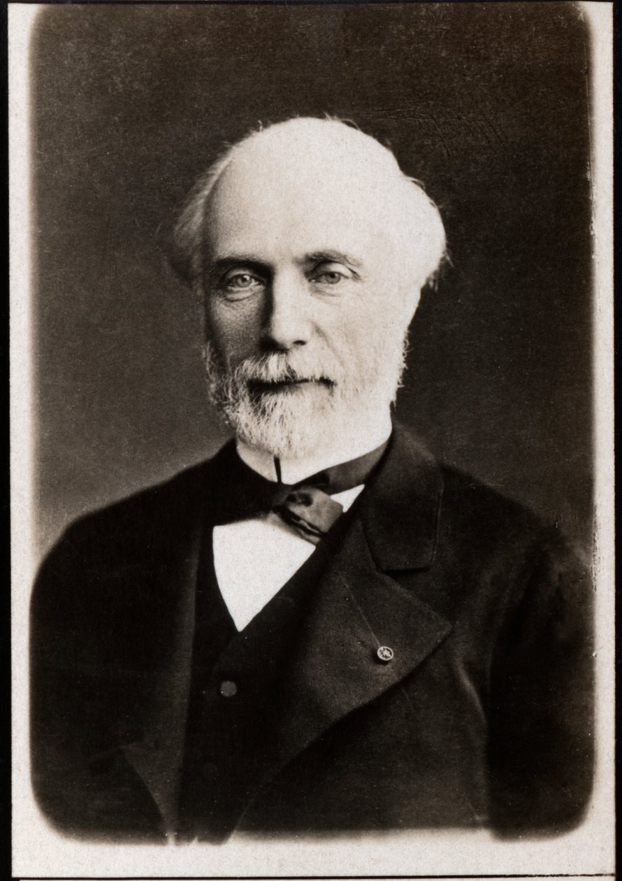 Portrait of Louis Charles de Saulces de Freycinet (1828-1923), French statesman by French Photographer